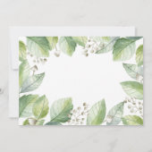 Watercolor Woodland Wild Deer Baby Shower Einladung (Rückseite)