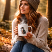 Watercolor Woodland Woodpecker Kaffeetasse
