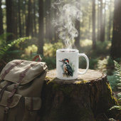Watercolor Woodland Woodpecker Kaffeetasse