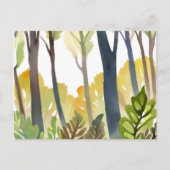 Watercolor Woods | Malerei auf Grünwälder Postkarte (Vorderseite)