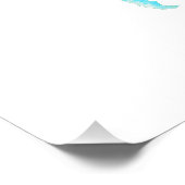 Watercolor World Map Guest Book Alternative Print Fotodruck (Ecke)