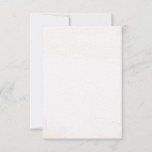 Watercolor World Map Wedding RSVP (Rückseite)