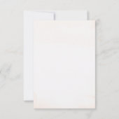 Watercolor World Map Wedding RSVP Karte (Rückseite)