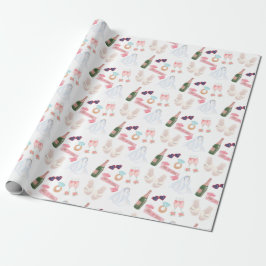 Watercolor Wrapping Paper für Hochzeiten Geschenkpapier