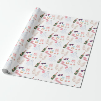 Watercolor Wrapping Paper für Hochzeiten Geschenkpapier