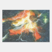 Watercolor Wrapping Paper Sheets Geschenkpapier Set (Vorderseite 3)