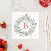 Watercolor Wreath Christmas Napkins Serviette (Beispiel)