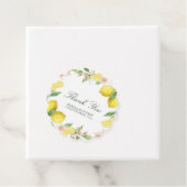 Watercolor Wreath Mediterranean Citrus Wedding Geschenkanhänger (Beispiel)