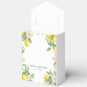Watercolor Wreath Mediterranean Citrus Wedding Geschenkschachtel (Offen)