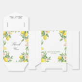 Watercolor Wreath Mediterranean Citrus Wedding Geschenkschachtel (Ungefaltet)