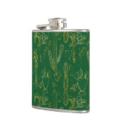 Watercolor Wüste Cacti Flachmann (Links)