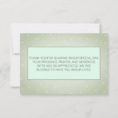 Watercolor Wüste Cactus Polka Dots Danke Karte (Rückseite)