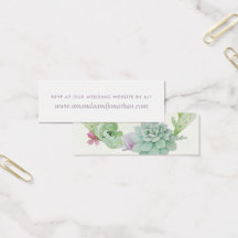 Watercolor Wüste Cactus succulents Wedding RSVP