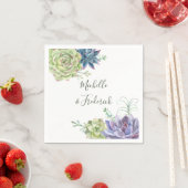 Watercolor Wüste Cactus succulents Wedding Serviette (Beispiel)