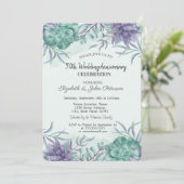 Watercolor Wüste Cactus Wedding Einladung (Stehend Vorderseite)