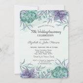 Watercolor Wüste Cactus Wedding Einladung (Vorderseite)