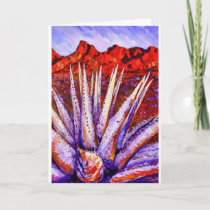 Watercolor-Wüsten-Notizkarte Karte