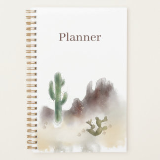 Watercolor Wüstenplaner | 5.5 x 8.5 | Jährlich Planer