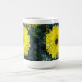 Watercolor Yellow Daisy Kaffeetasse (Mittel)