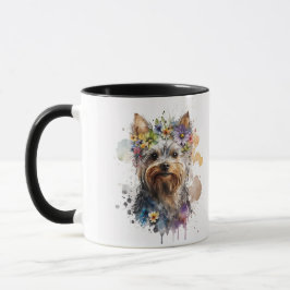 Watercolor Yorkie Yorkshire Terrier Pet Dog Tasse