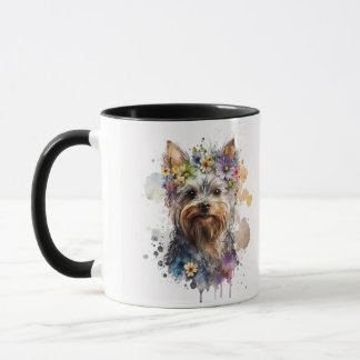 Watercolor Yorkie Yorkshire Terrier Pet Dog Tasse