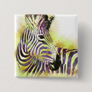 Watercolor Zeba Button