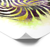 Watercolor Zeba Poster (Ecke)