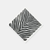 Watercolor Zebra Serviette (Ecke)
