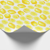 Watercolor-Zitronen-Verpackungspapier Geschenkpapier (Ecke)