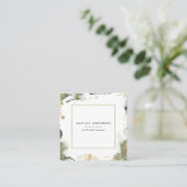 Watercolorabstraktes modern gemalt quadratische visitenkarte (Stehend Vorderseite)