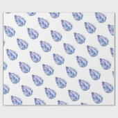 Watercoloraustern-Muschel mit Perle Geschenkpapier (Flach)