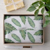 Watercolorbanane verlässt tropisches Sommermuster Seidenpapier (Geschenk)