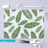 Watercolorbanane verlässt tropisches Sommermuster Seidenpapier (Handwerk)