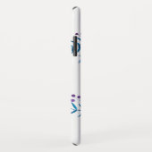 Watercolorblauer lila Case-Mate iPhone hülle (Hinten/Rechts)