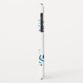 Watercolorblauer lila Case-Mate iPhone hülle (Hinten/Links)