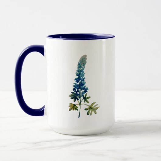 Watercolorbluebonnet-Kaffee-Tasse Tasse (Links)