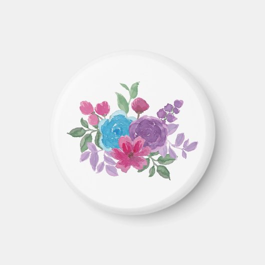 watercolorful flowers magnet (Vorne)