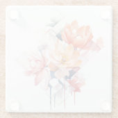 Watercolorful Flowers: "My Kitchen" Coaster Glasuntersetzer (Rückseite)