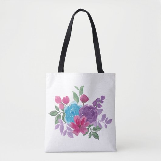 watercolorful flowers tasche (Vorderseite)