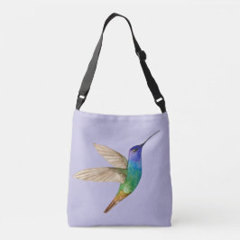 WatercolorGolden-tailed Sapphire Hummingbird Tragetaschen Mit Langen Trägern