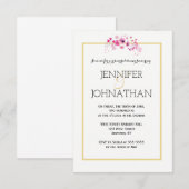 WatercolorgoldProben-Abendesseneinladungen Einladung (Vorne/Hinten)