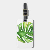WatercolorGreenPalm2 Gepäckanhänger (Vorderseite vertikal)