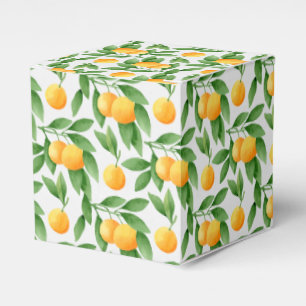 Watercolororangen- oder -Mandarinemuster Geschenkschachtel