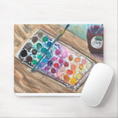 Watercolorpainting u. Kaffee Mousepad (Mit Mouse)