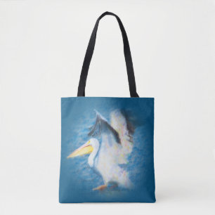 Watercolorpelikan 17 ganz über Tasche