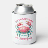 Watercolors Colorful Crab Illustration Custom Text Dosenkühler (Kanne Vorderseite)