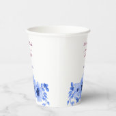 watercolors Florals Modern Botanical Wedding Pappbecher (Rechts)