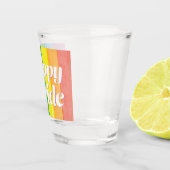 Watercolors Happy Pride Regenbogen Schnapsglas (Rechts)