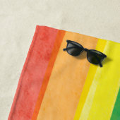 Watercolors Happy Pride Regenbogen Strandtuch (Beispiel)
