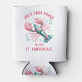 Watercolors Lobster Illustration Custom Text Dosenkühler (Vorderseite)